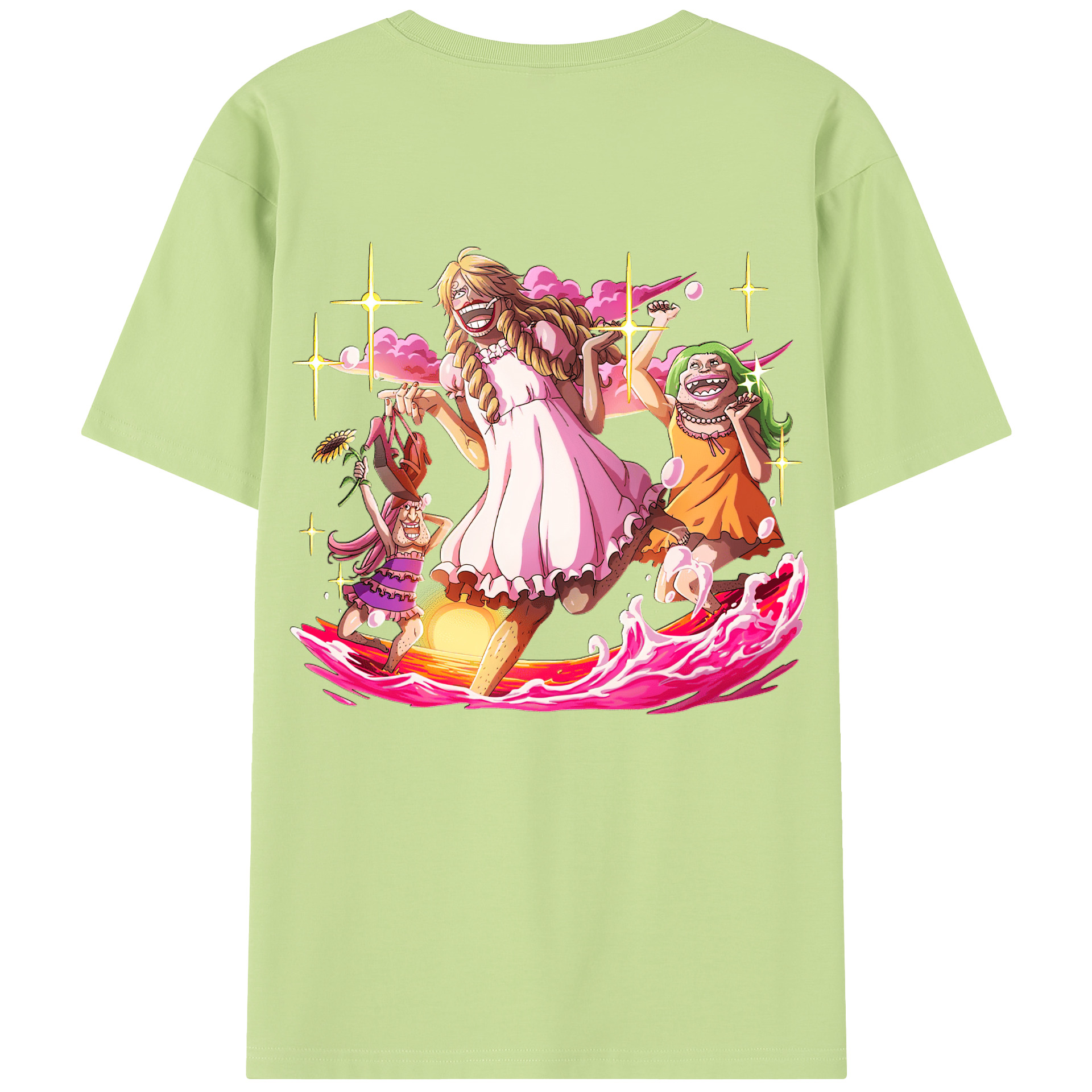 ワンピース サンジ ONE PIECE Sanji 綿100％半袖Tシャツ（背面プリント）